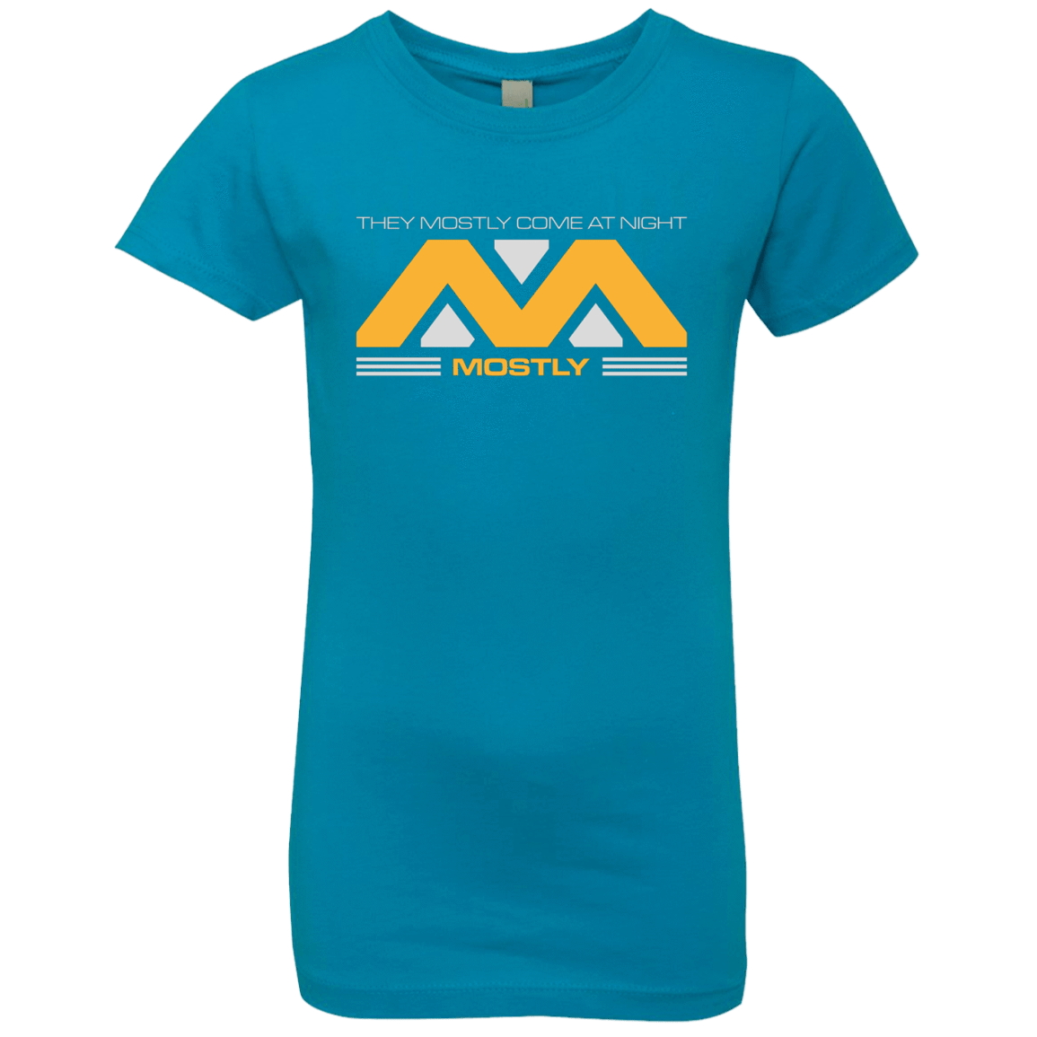 T-Shirts Turquoise / YXS They Mostly Come At Night Mostly Girls Premium T-Shirt
