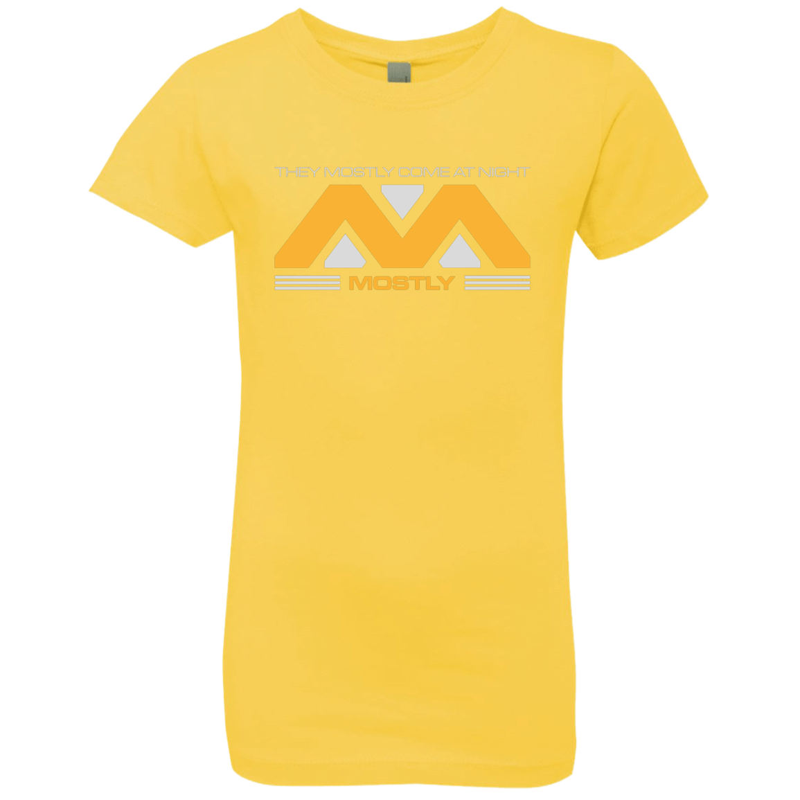 T-Shirts Vibrant Yellow / YXS They Mostly Come At Night Mostly Girls Premium T-Shirt