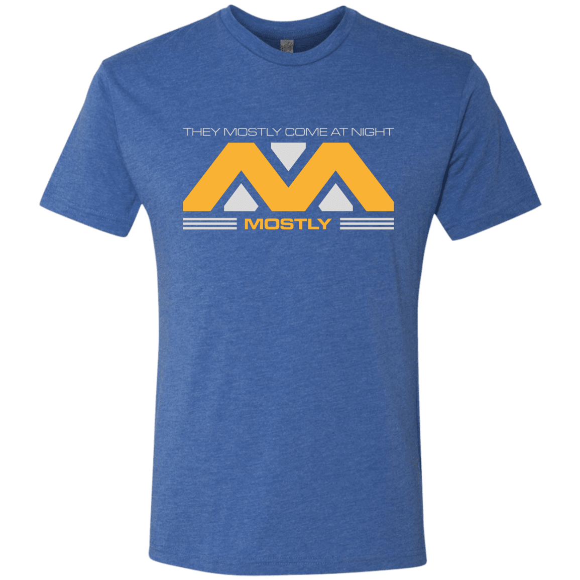 T-Shirts Vintage Royal / Small They Mostly Come At Night Mostly Men's Triblend T-Shirt