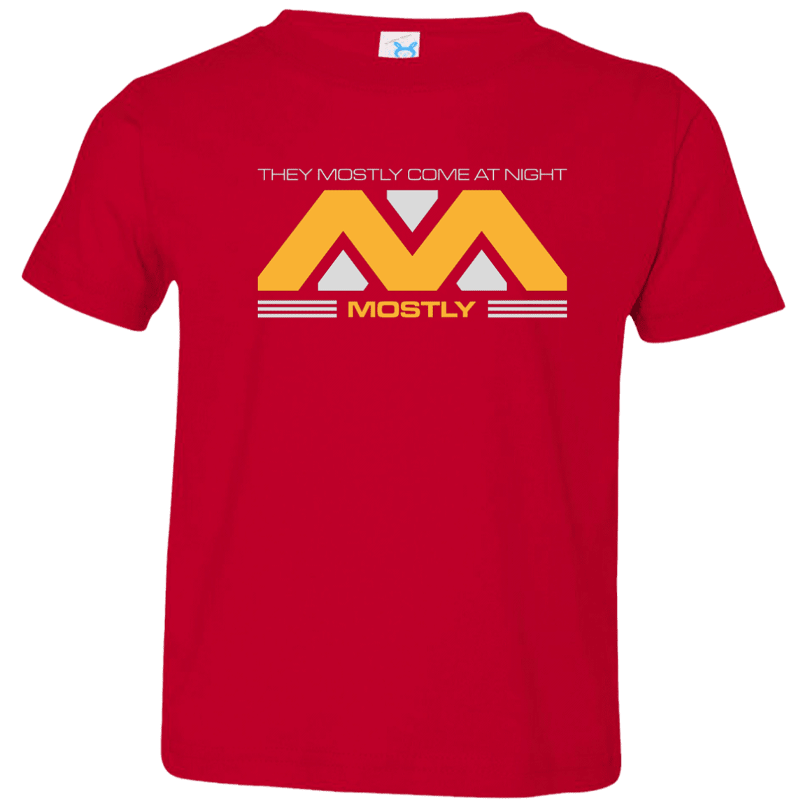 T-Shirts Red / 2T They Mostly Come At Night Mostly Toddler Premium T-Shirt