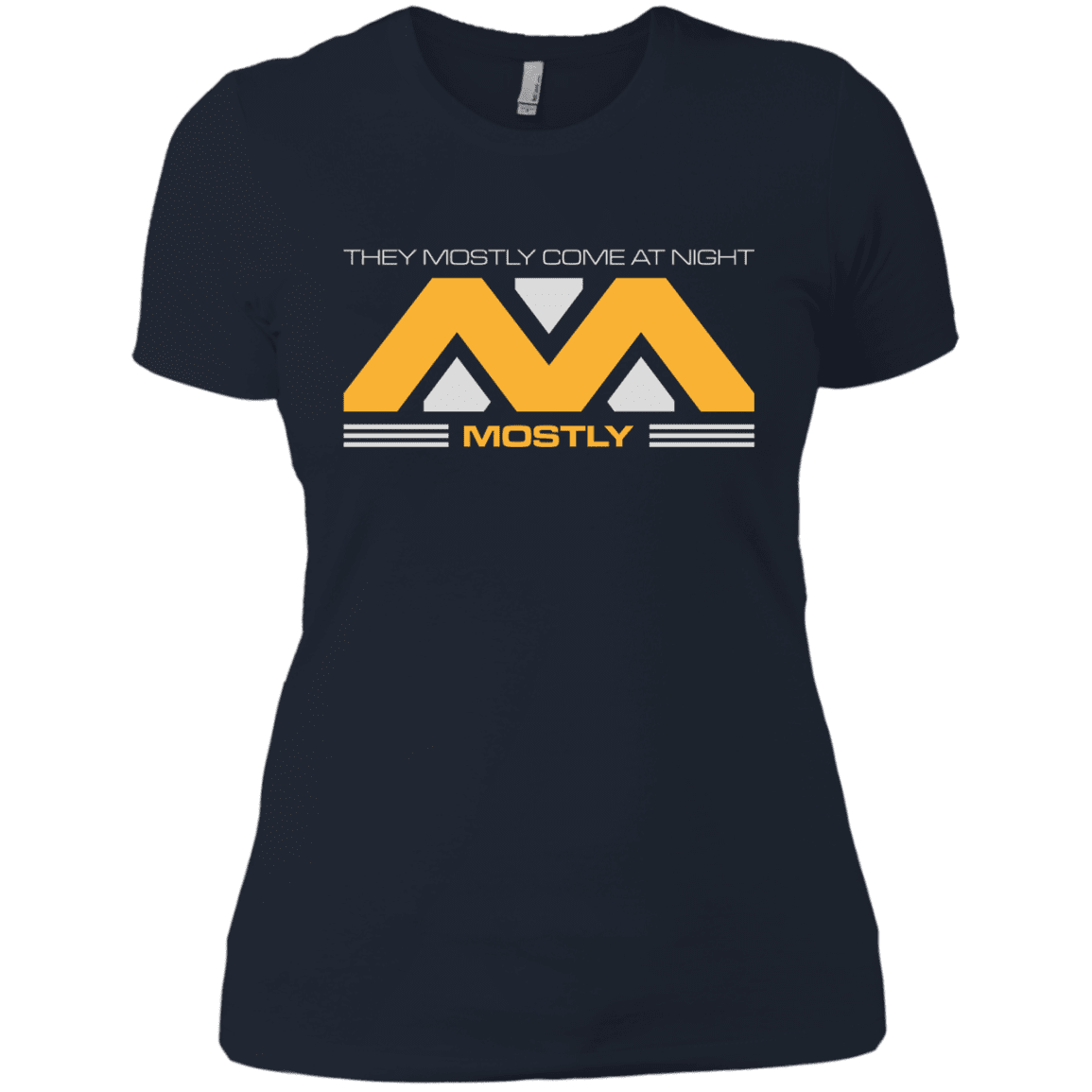 T-Shirts Midnight Navy / X-Small They Mostly Come At Night Mostly Women's Premium T-Shirt