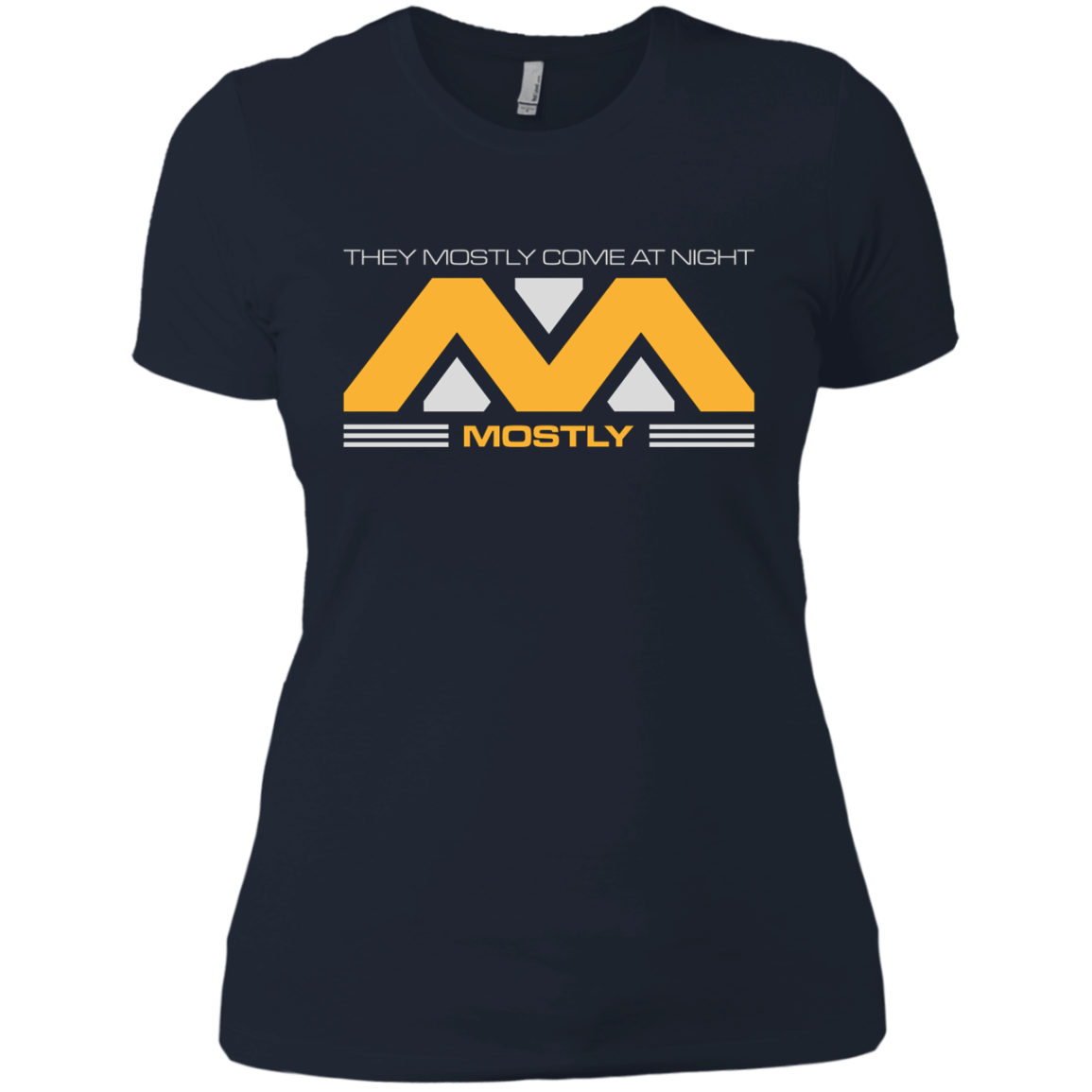 T-Shirts Midnight Navy / X-Small They Mostly Come At Night Mostly Women's Premium T-Shirt