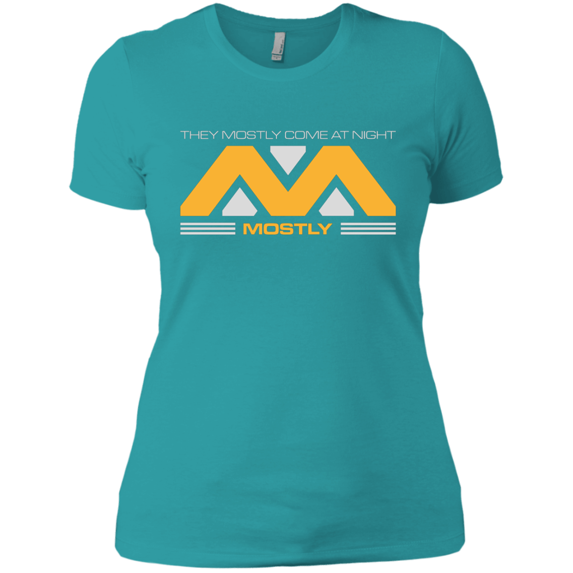 T-Shirts Tahiti Blue / X-Small They Mostly Come At Night Mostly Women's Premium T-Shirt