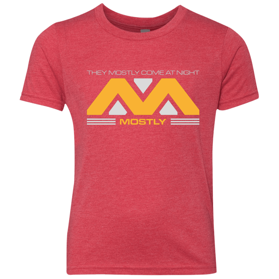 T-Shirts Vintage Red / YXS They Mostly Come At Night Mostly Youth Triblend T-Shirt