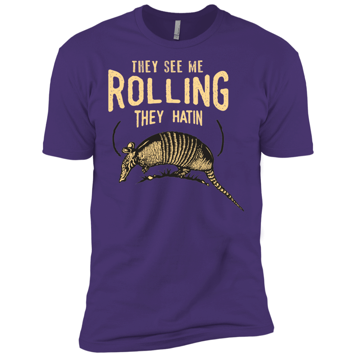 T-Shirts Purple / X-Small They See Me Rollin Men's Premium T-Shirt