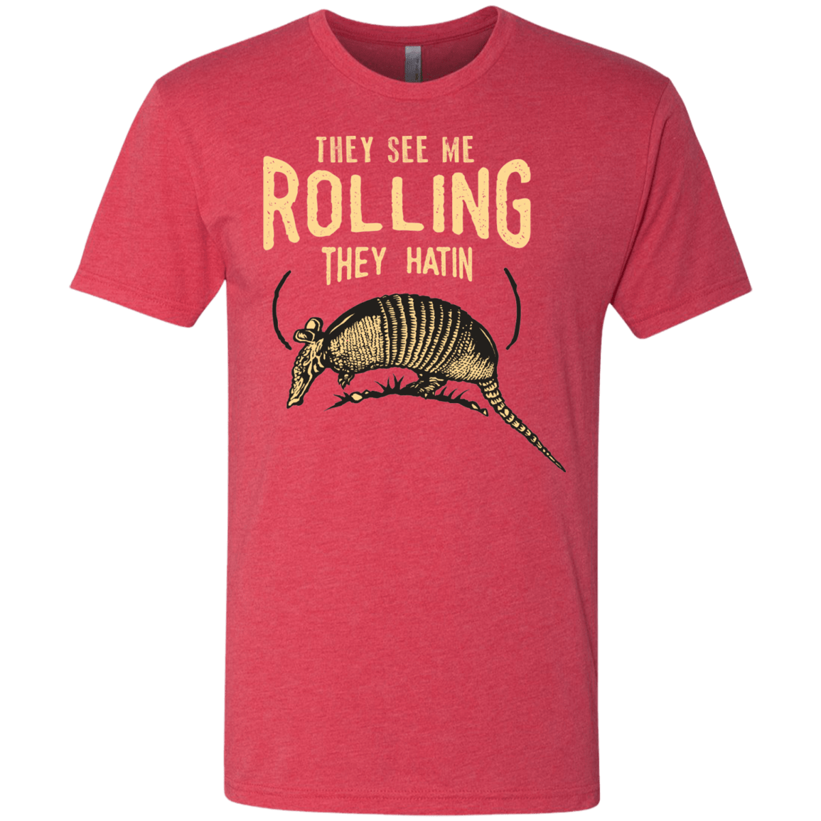 T-Shirts Vintage Red / Small They See Me Rollin Men's Triblend T-Shirt