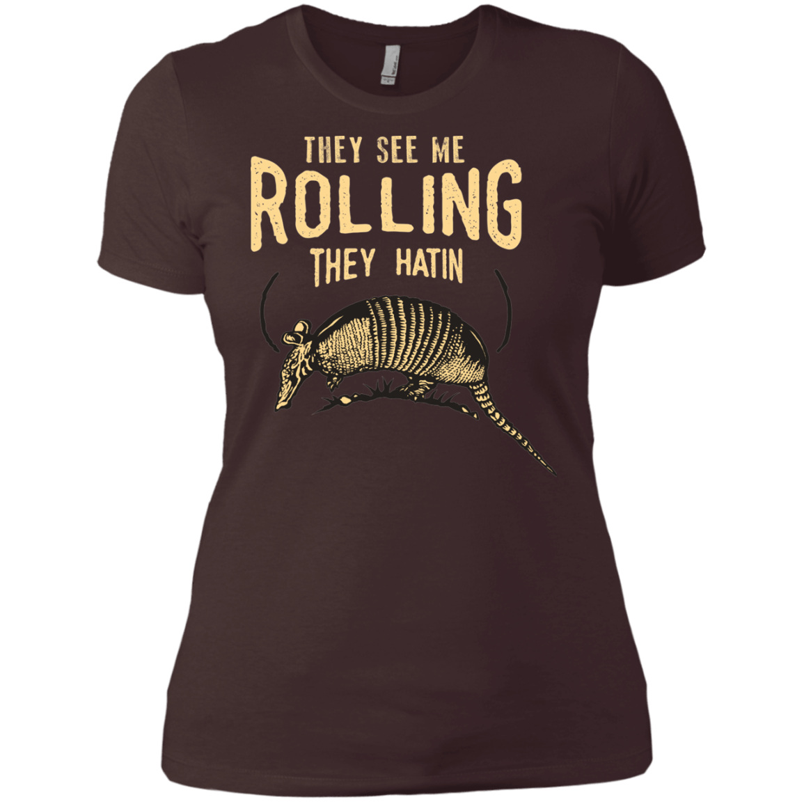 T-Shirts Dark Chocolate / X-Small They See Me Rollin Women's Premium T-Shirt
