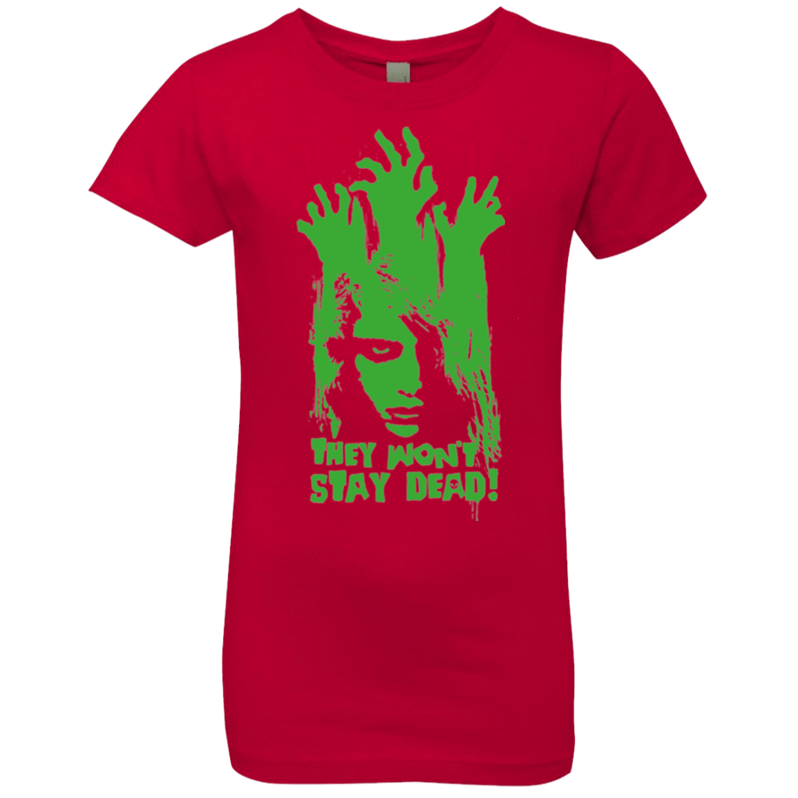 T-Shirts Red / YXS They Wont Stay Dead Girls Premium T-Shirt