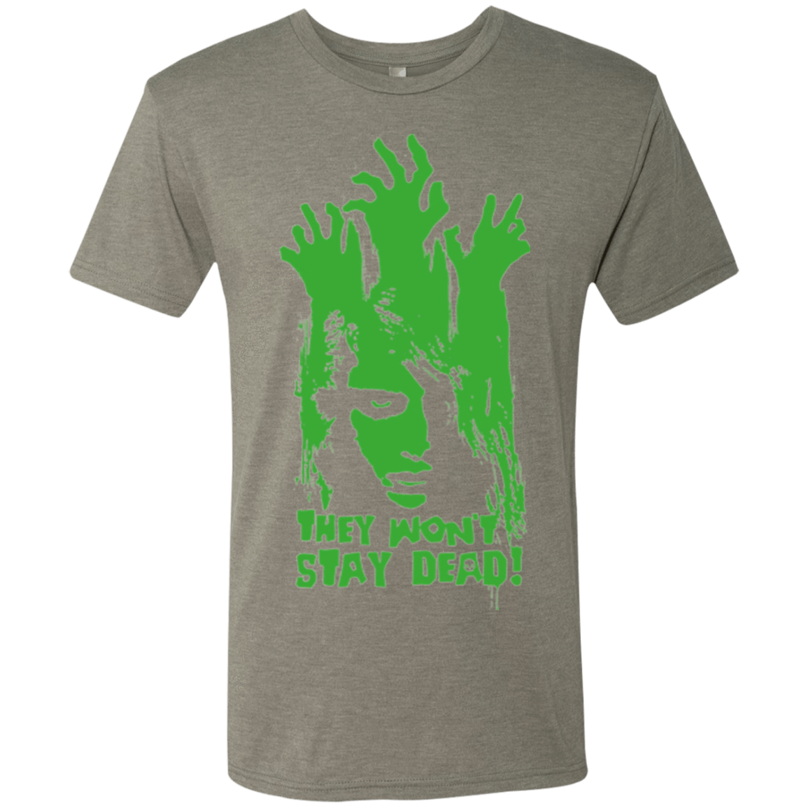 T-Shirts Venetian Grey / Small They Wont Stay Dead Men's Triblend T-Shirt