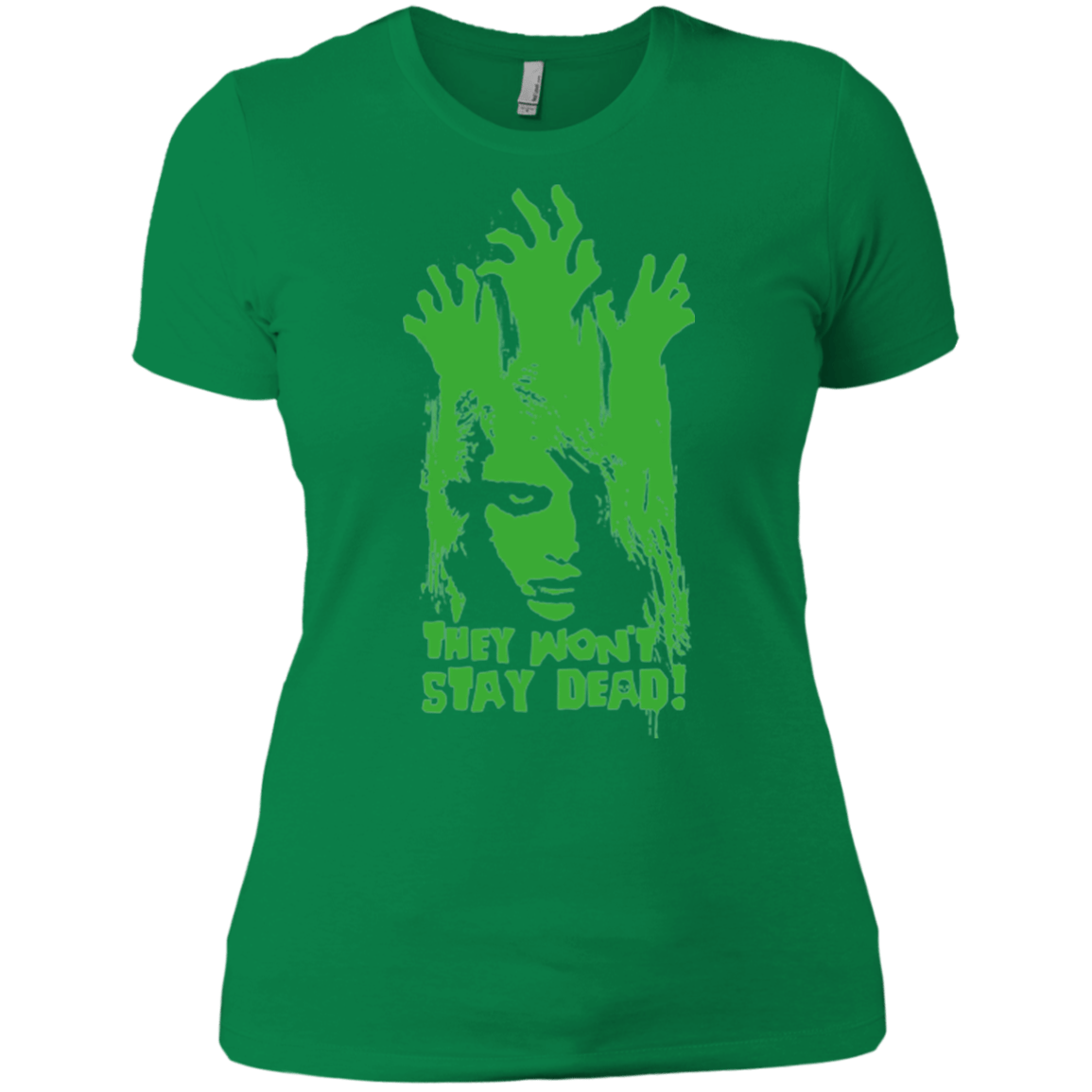 T-Shirts Kelly Green / X-Small They Wont Stay Dead Women's Premium T-Shirt