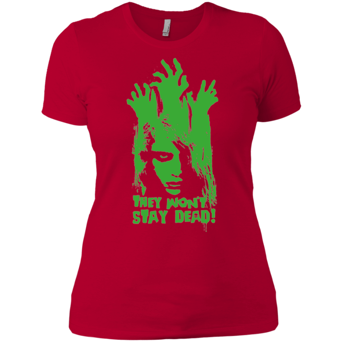 T-Shirts Red / X-Small They Wont Stay Dead Women's Premium T-Shirt