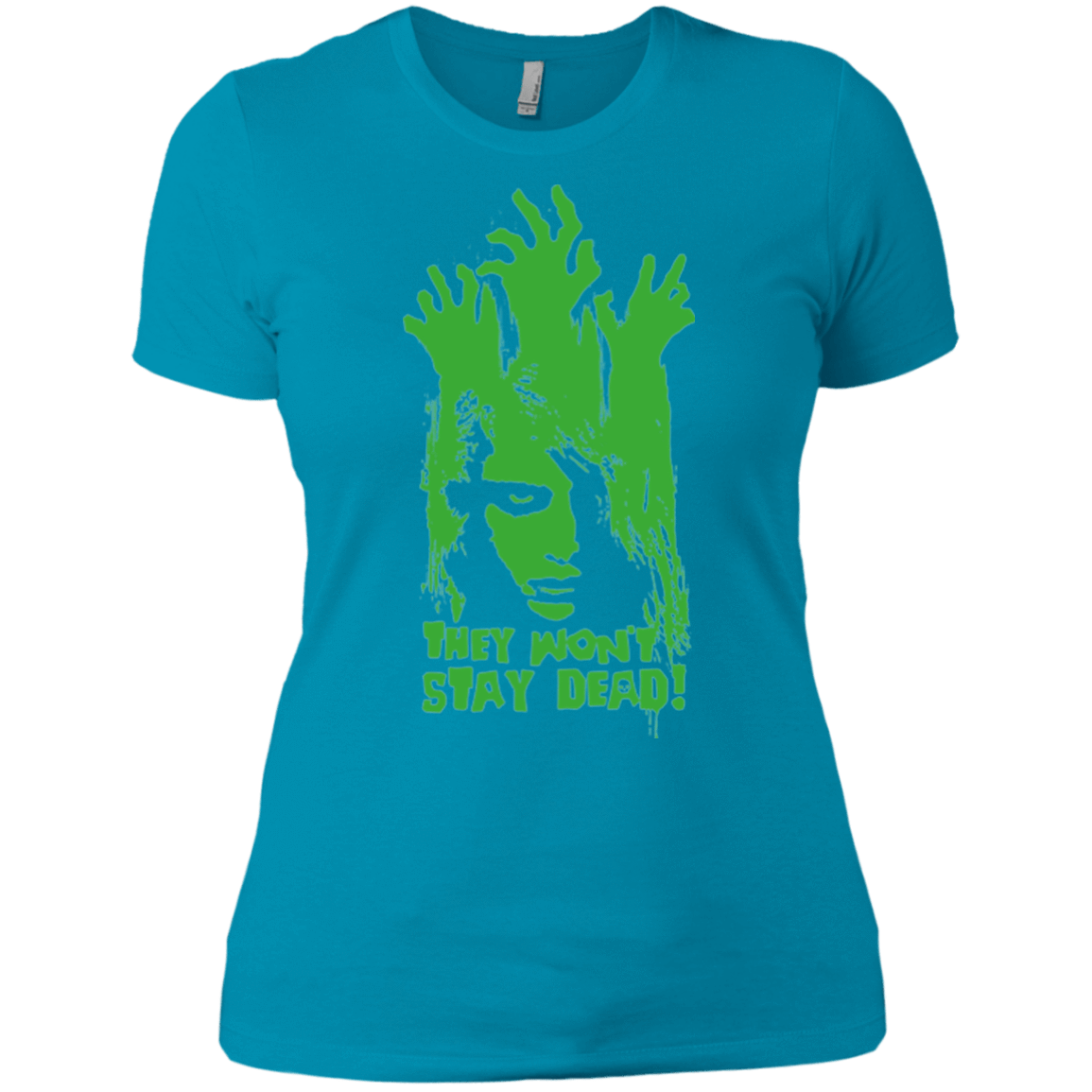 T-Shirts Turquoise / X-Small They Wont Stay Dead Women's Premium T-Shirt