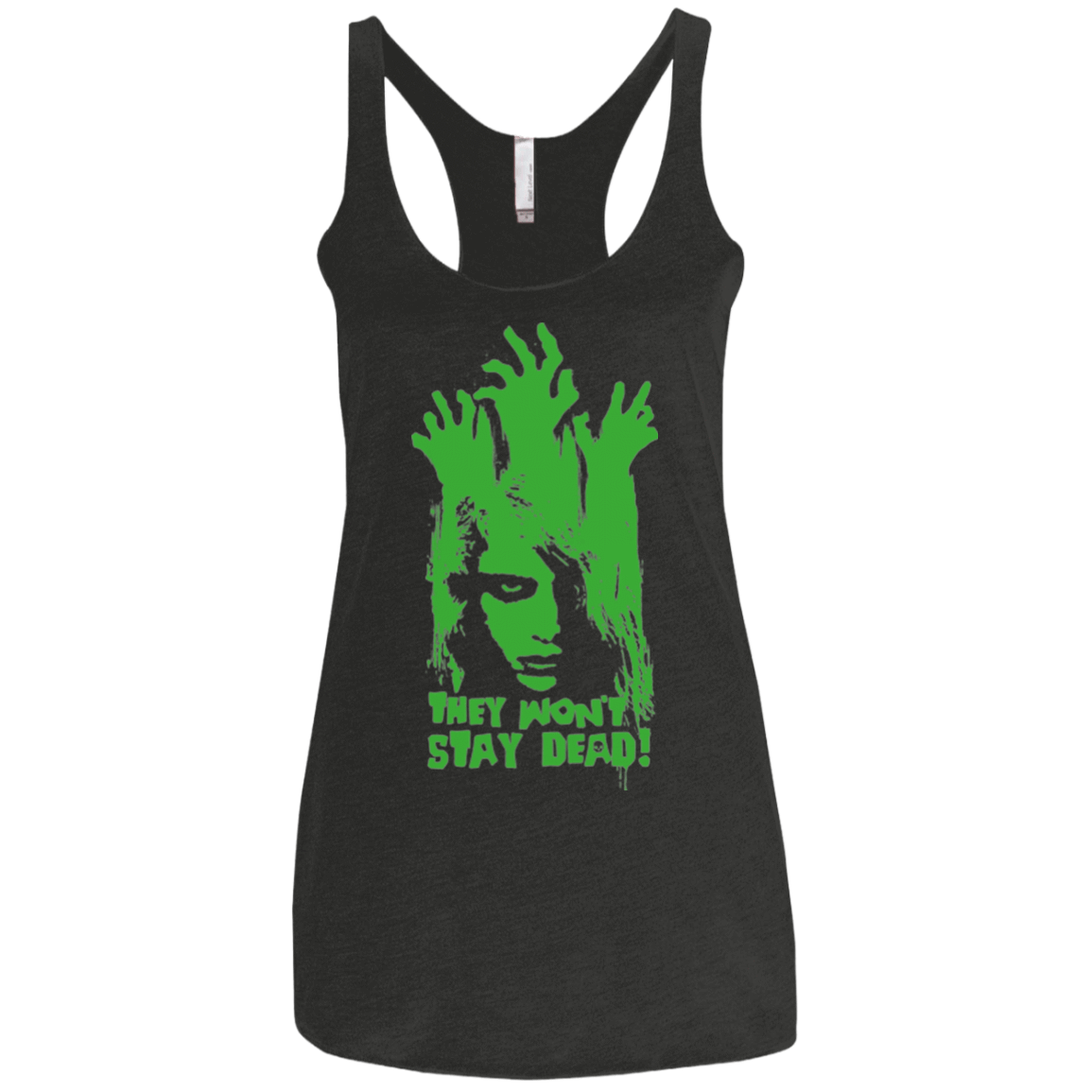 T-Shirts Vintage Black / X-Small They Wont Stay Dead Women's Triblend Racerback Tank