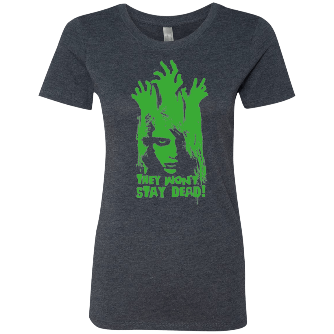 T-Shirts Vintage Navy / Small They Wont Stay Dead Women's Triblend T-Shirt