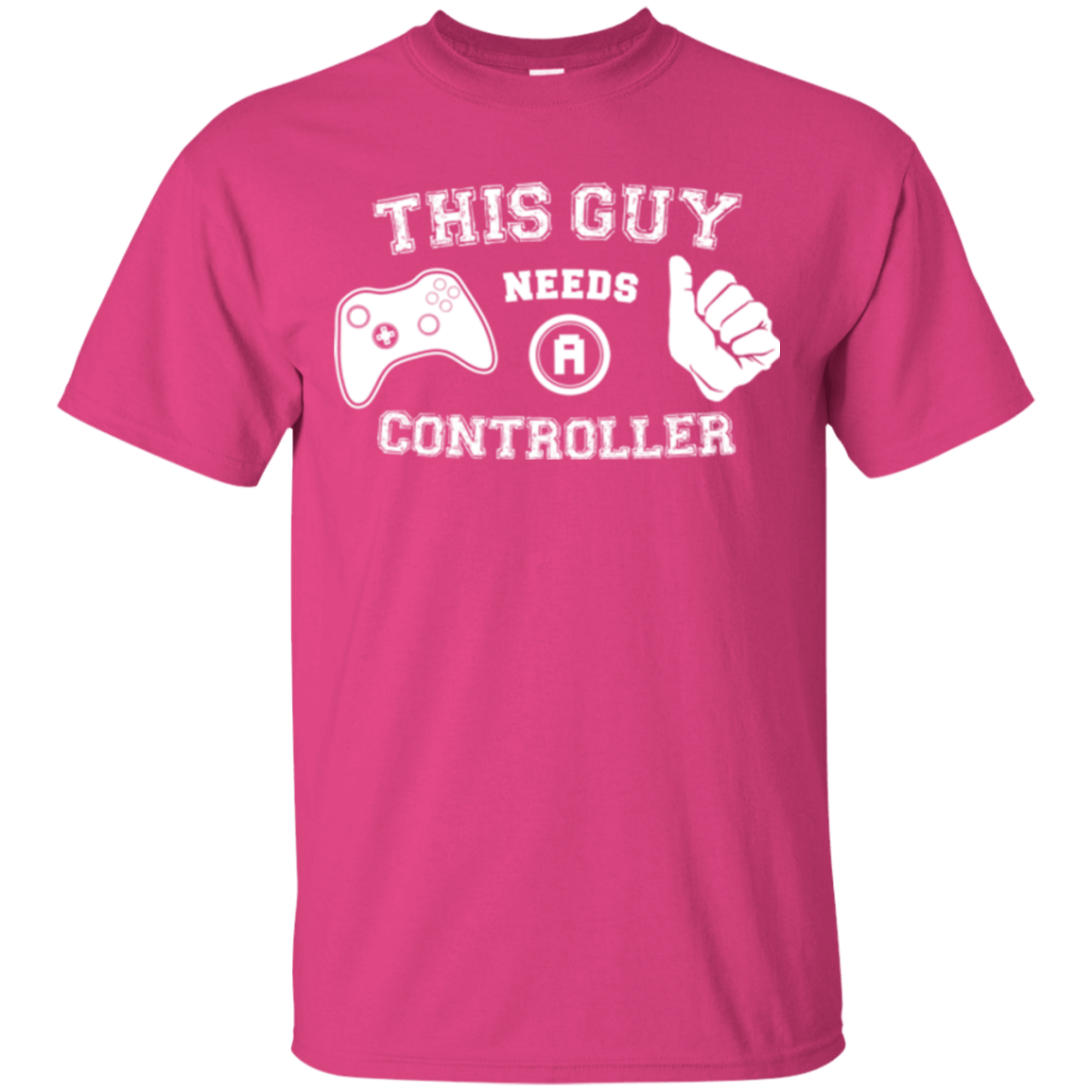 T-Shirts Heliconia / S This Guy Needs a Controller T-Shirt