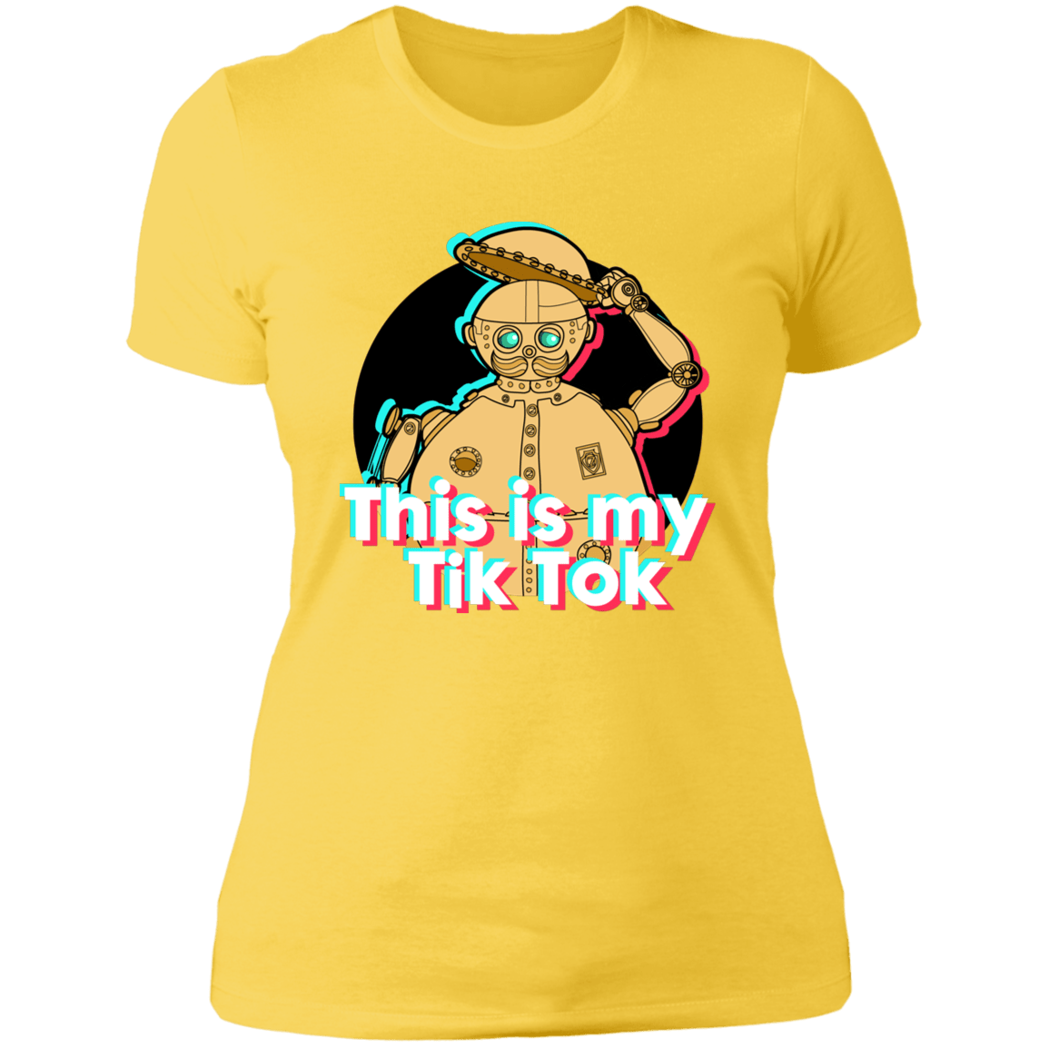 T-Shirts Vibrant Yellow / S This is my Tik Tok Women's Premium T-Shirt