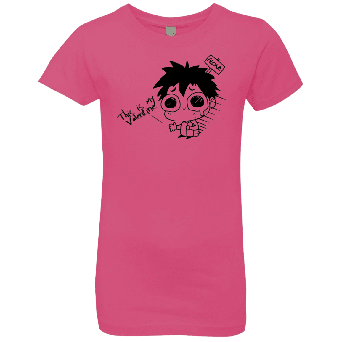 T-Shirts Hot Pink / YXS This is my Valentine Girls Premium T-Shirt