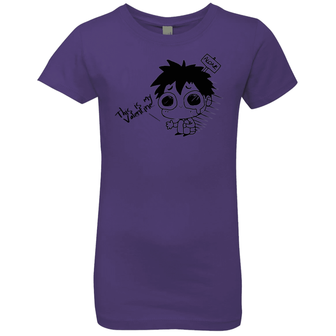 T-Shirts Purple Rush / YXS This is my Valentine Girls Premium T-Shirt