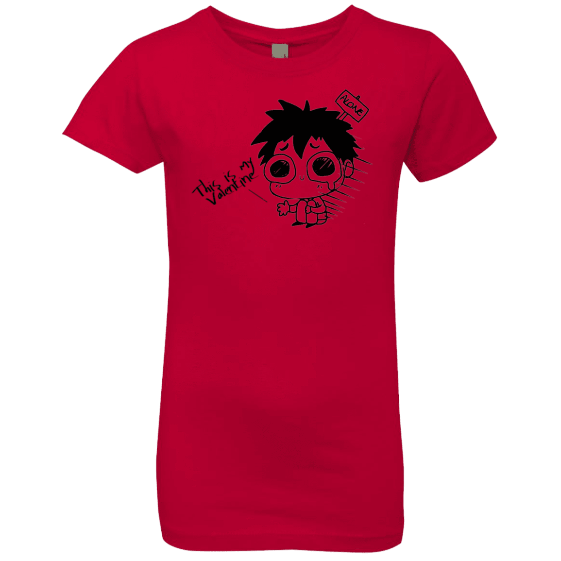 T-Shirts Red / YXS This is my Valentine Girls Premium T-Shirt