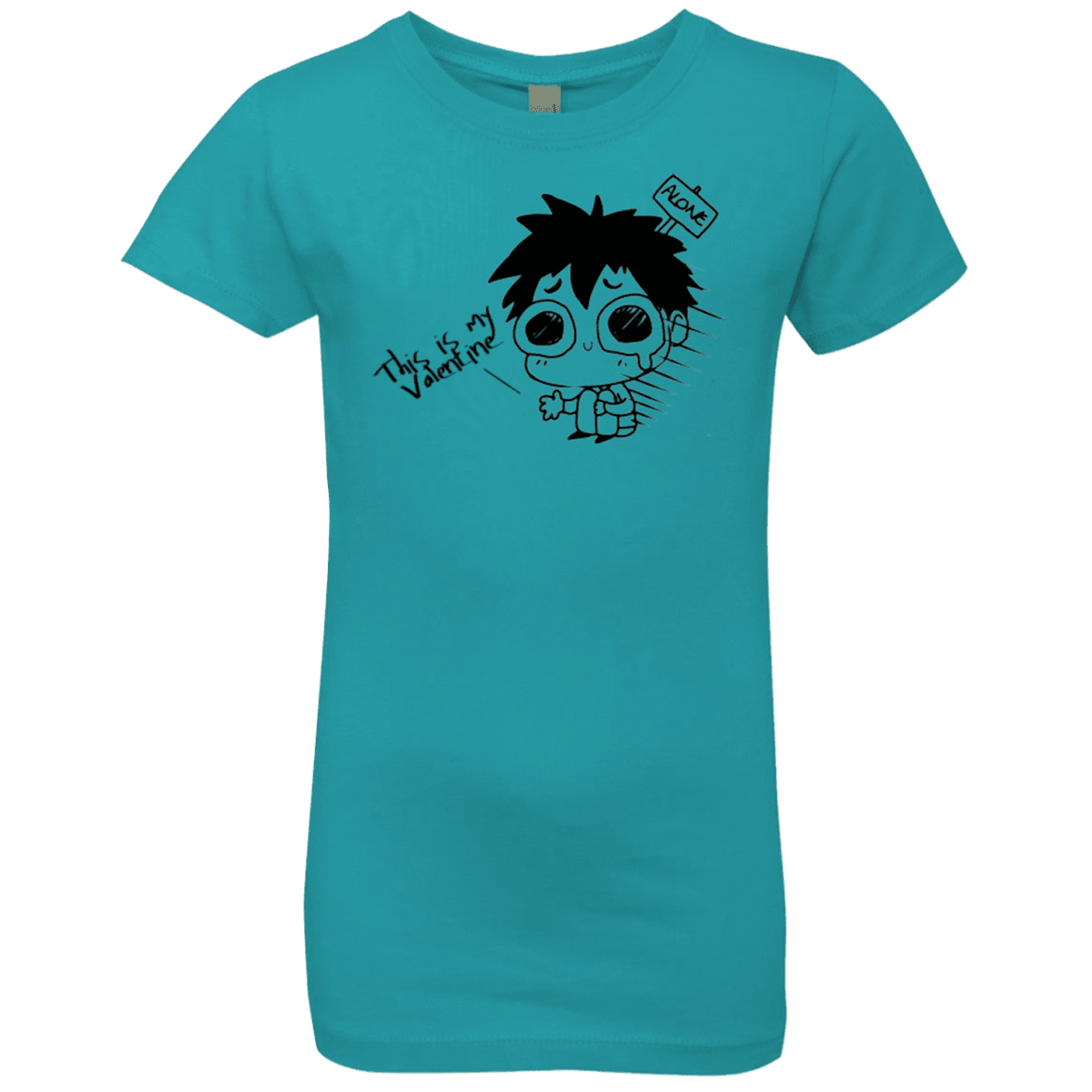 T-Shirts Tahiti Blue / YXS This is my Valentine Girls Premium T-Shirt