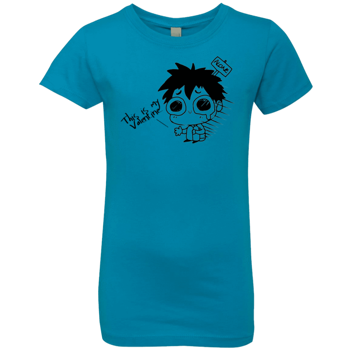 T-Shirts Turquoise / YXS This is my Valentine Girls Premium T-Shirt