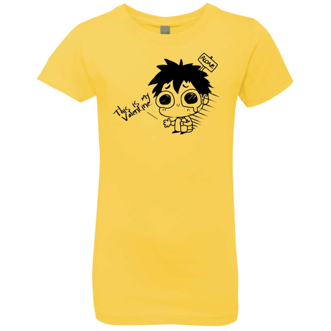 T-Shirts Vibrant Yellow / YXS This is my Valentine Girls Premium T-Shirt
