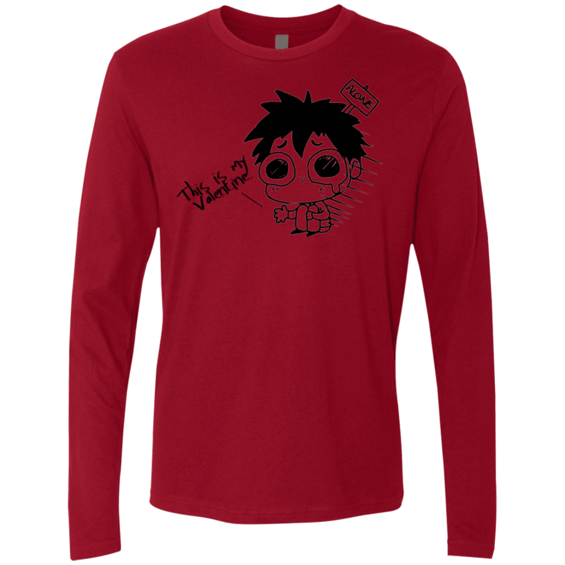 T-Shirts Cardinal / Small This is my Valentine Men's Premium Long Sleeve
