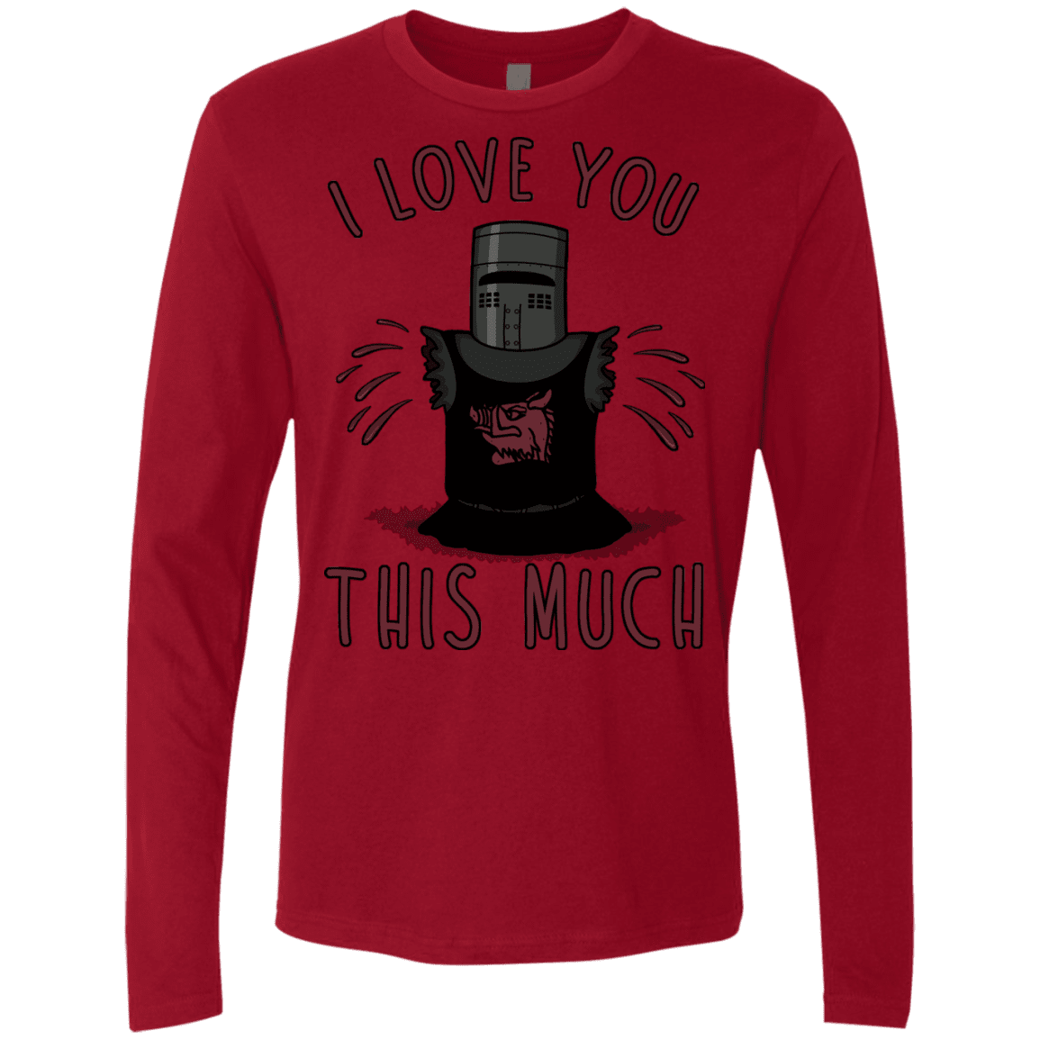 T-Shirts Cardinal / Small This much Men's Premium Long Sleeve