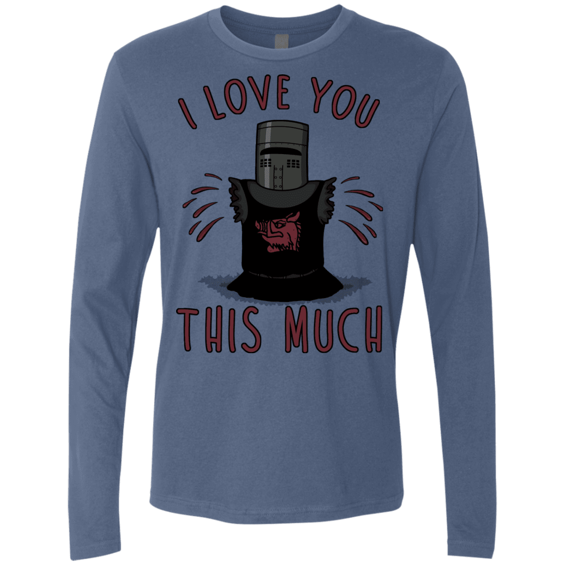 T-Shirts Indigo / Small This much Men's Premium Long Sleeve