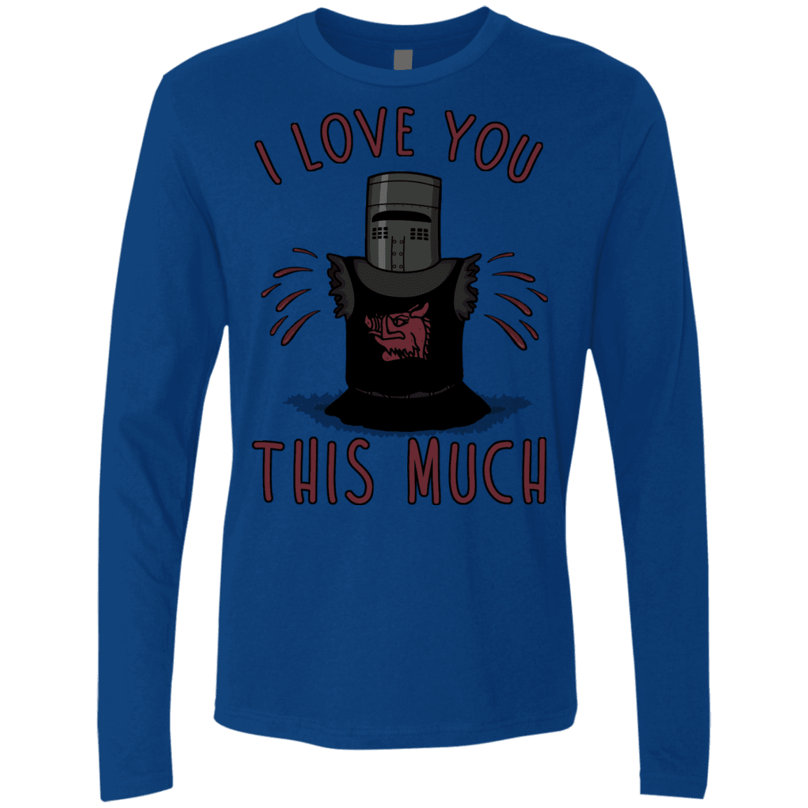 T-Shirts Royal / Small This much Men's Premium Long Sleeve