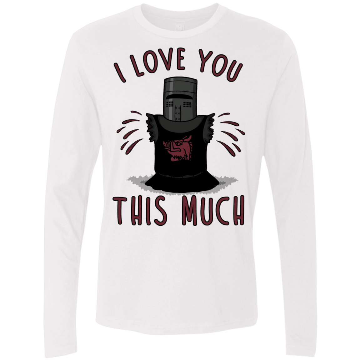 T-Shirts White / Small This much Men's Premium Long Sleeve