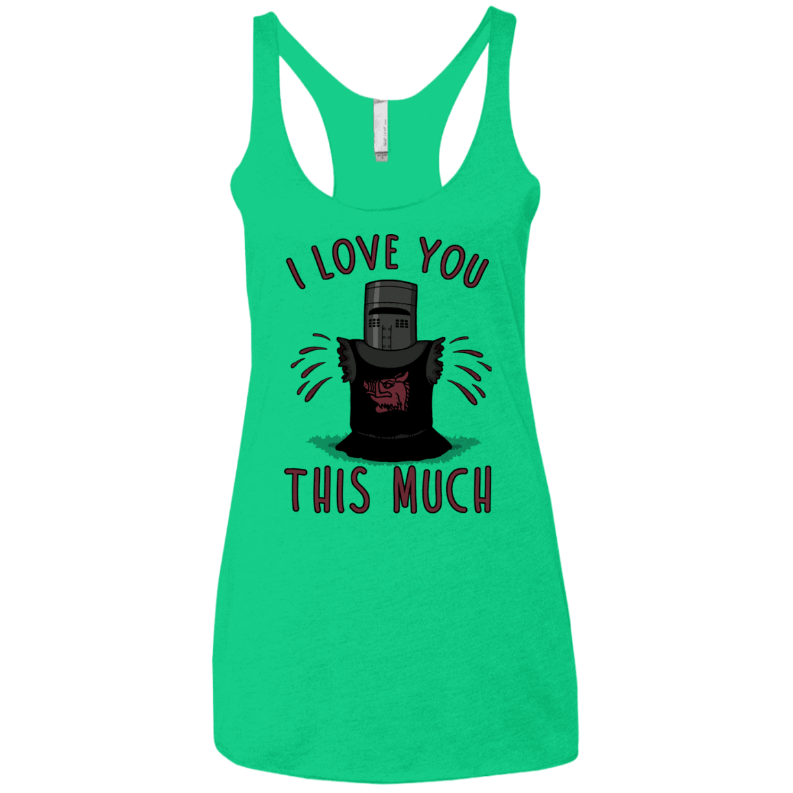 T-Shirts Envy / X-Small This much Women's Triblend Racerback Tank