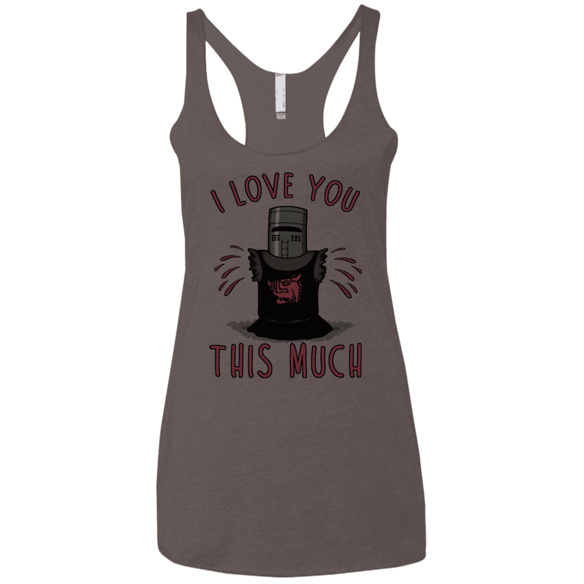 T-Shirts Macchiato / X-Small This much Women's Triblend Racerback Tank