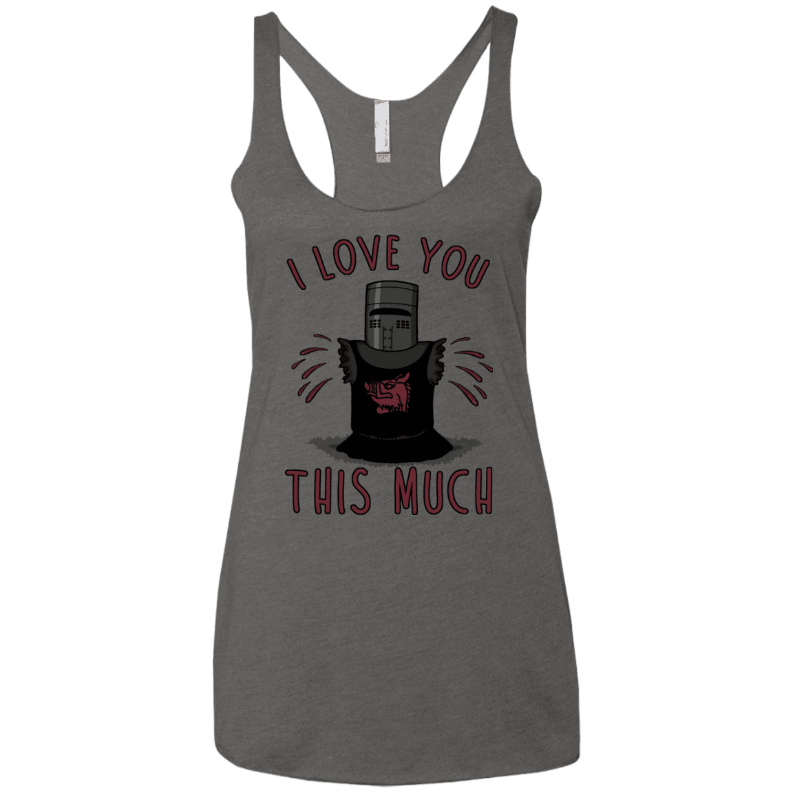 T-Shirts Premium Heather / X-Small This much Women's Triblend Racerback Tank