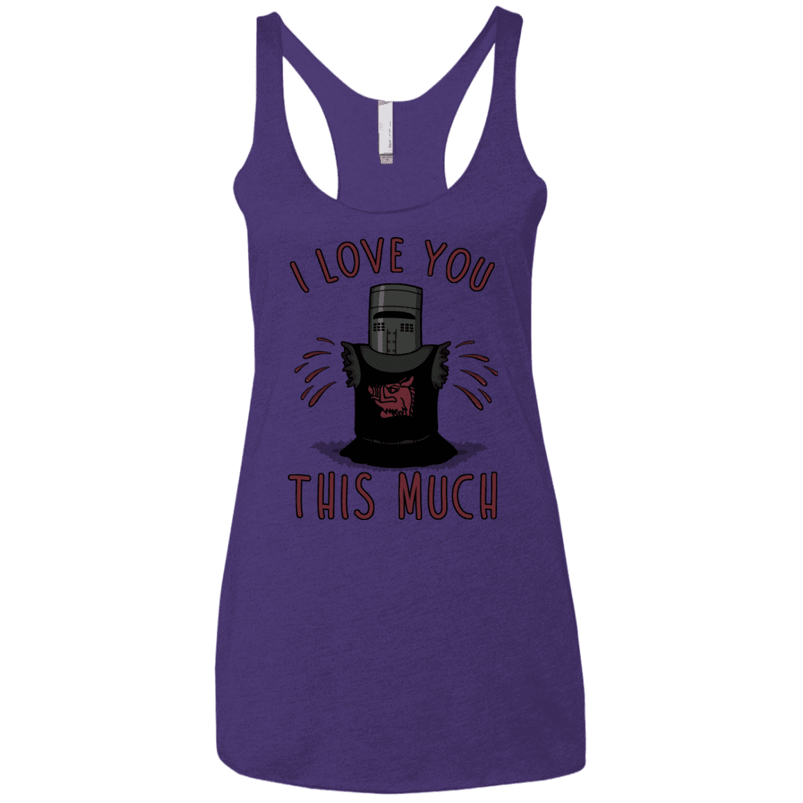 T-Shirts Purple Rush / X-Small This much Women's Triblend Racerback Tank
