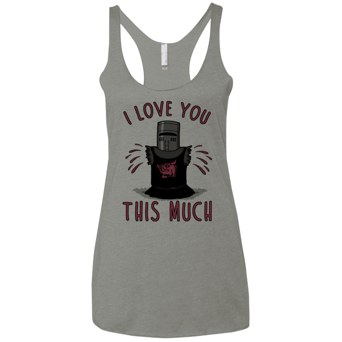 T-Shirts Venetian Grey / X-Small This much Women's Triblend Racerback Tank
