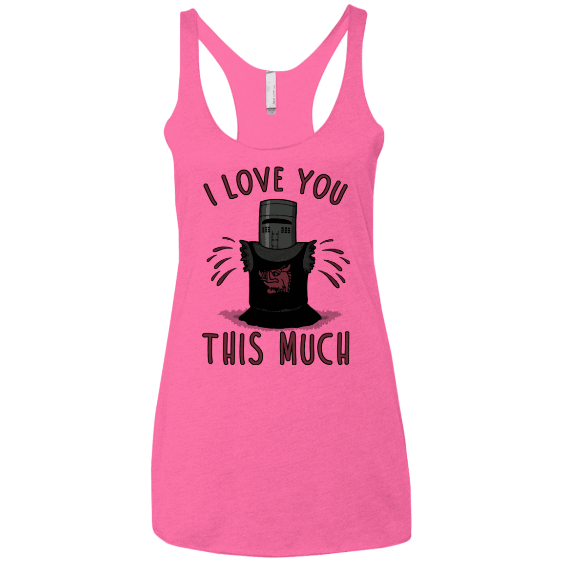 T-Shirts Vintage Pink / X-Small This much Women's Triblend Racerback Tank