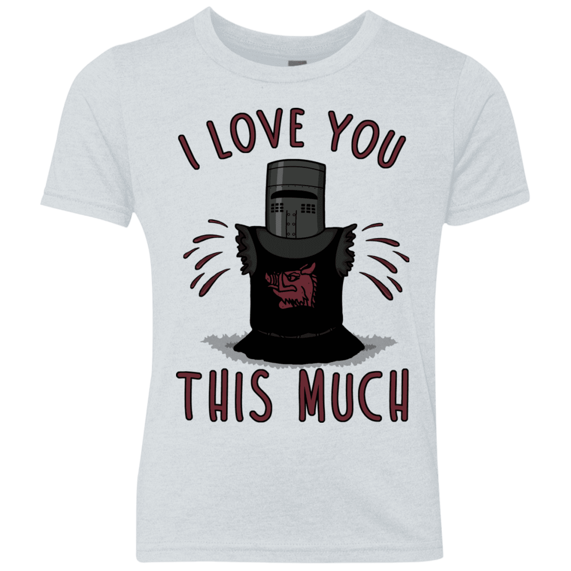 T-Shirts Heather White / YXS This much Youth Triblend T-Shirt