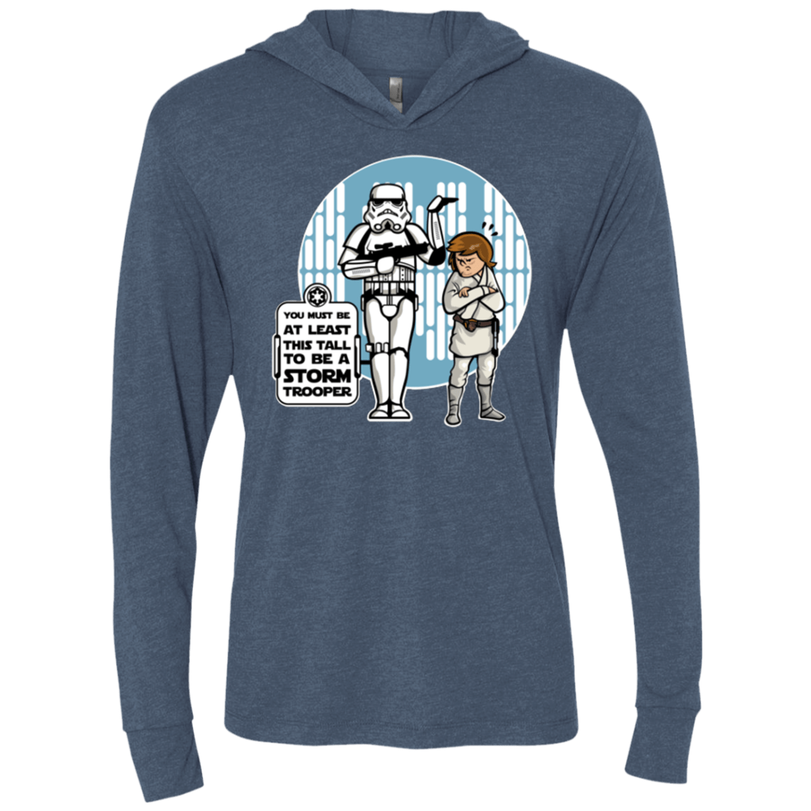 T-Shirts Indigo / X-Small This Tall Triblend Long Sleeve Hoodie Tee