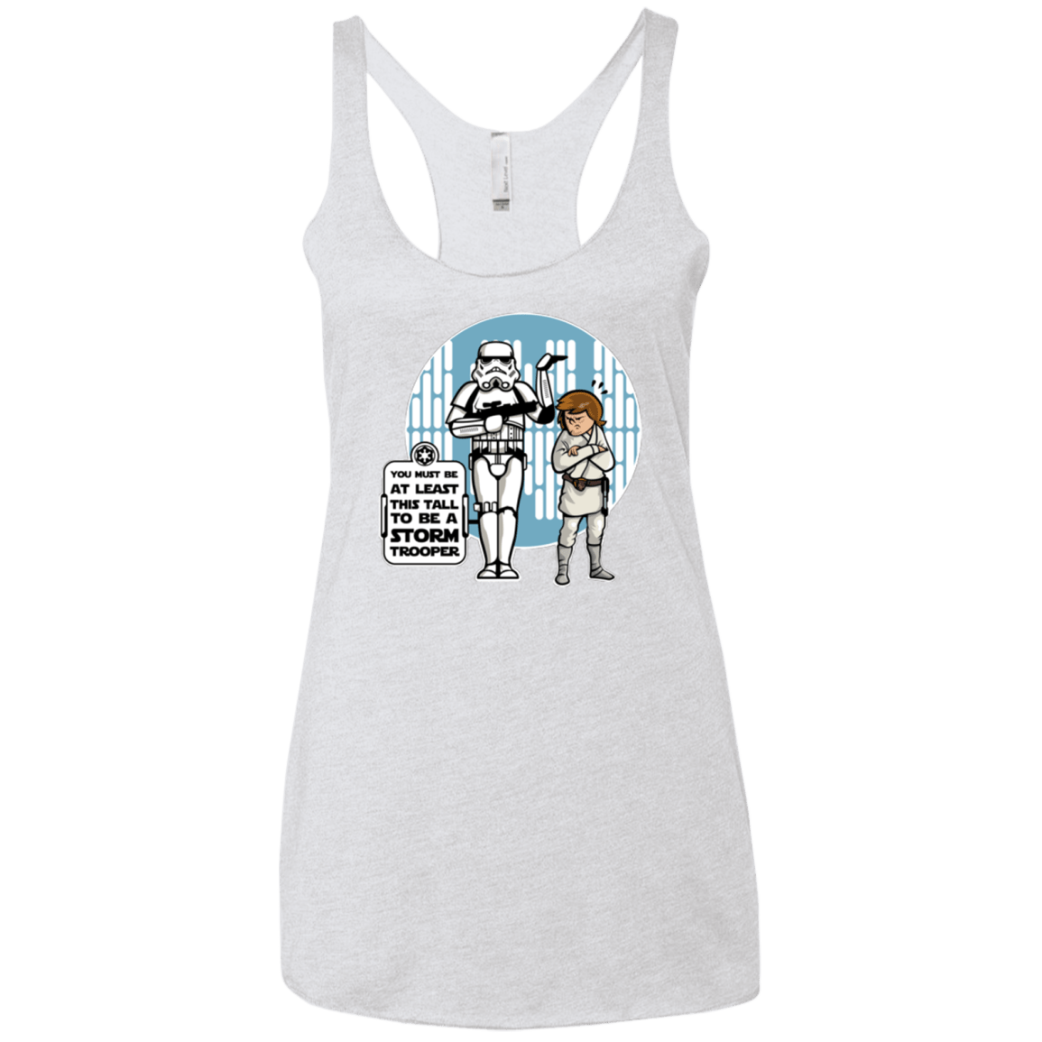T-Shirts Heather White / X-Small This Tall Women's Triblend Racerback Tank