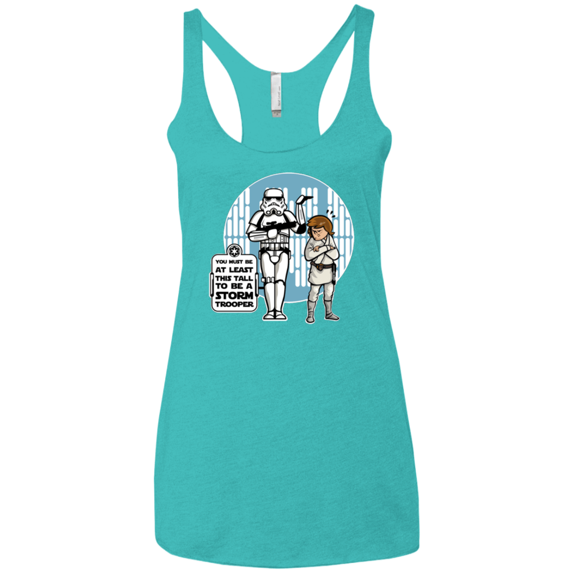 T-Shirts Tahiti Blue / X-Small This Tall Women's Triblend Racerback Tank