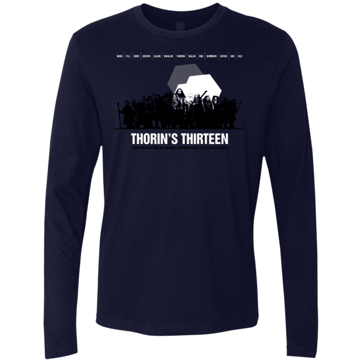 T-Shirts Midnight Navy / Small Thorin's Thirteen Men's Premium Long Sleeve
