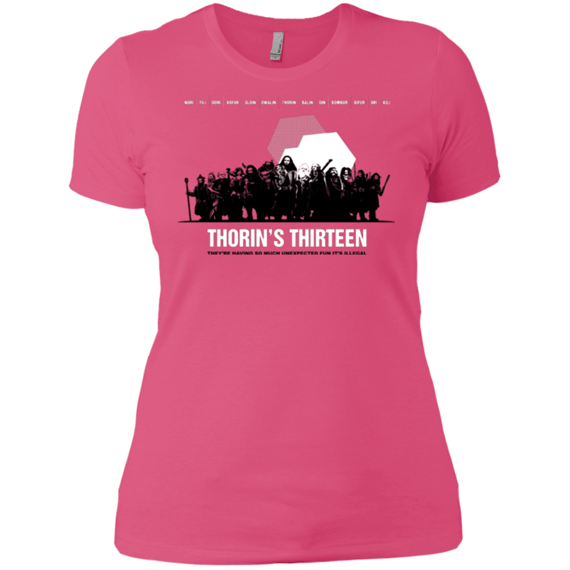 T-Shirts Hot Pink / X-Small Thorin's Thirteen Women's Premium T-Shirt