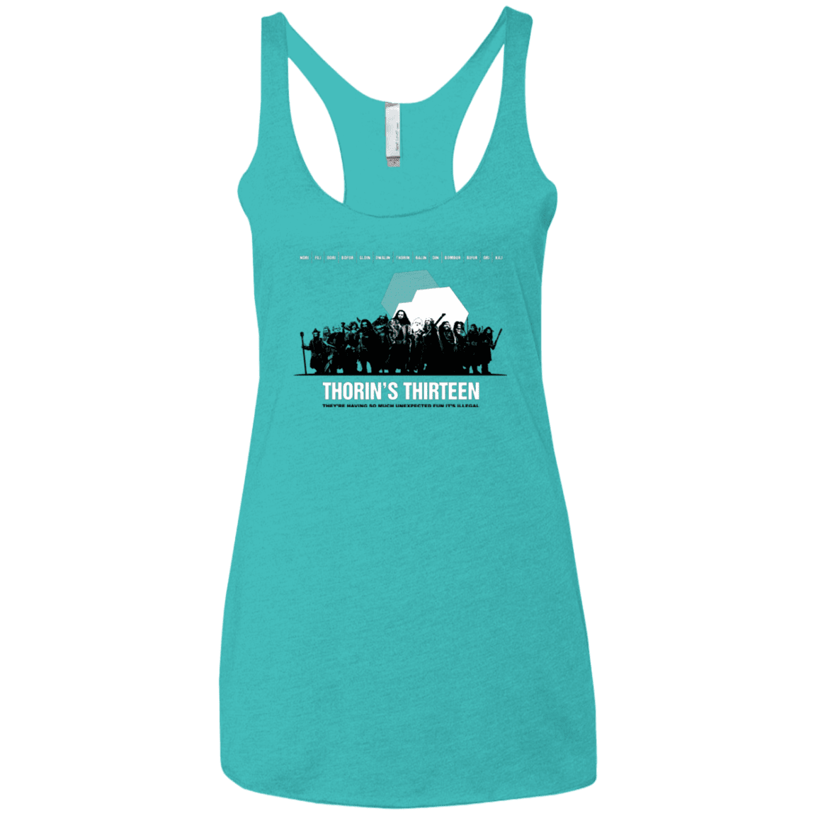 T-Shirts Tahiti Blue / X-Small Thorin's Thirteen Women's Triblend Racerback Tank