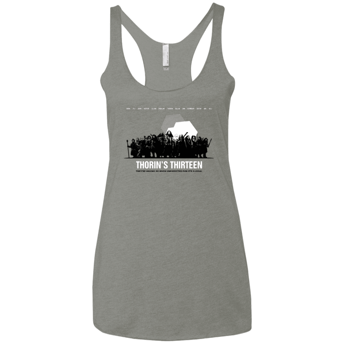 T-Shirts Venetian Grey / X-Small Thorin's Thirteen Women's Triblend Racerback Tank