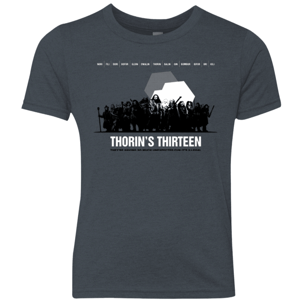 T-Shirts Vintage Navy / YXS Thorin's Thirteen Youth Triblend T-Shirt