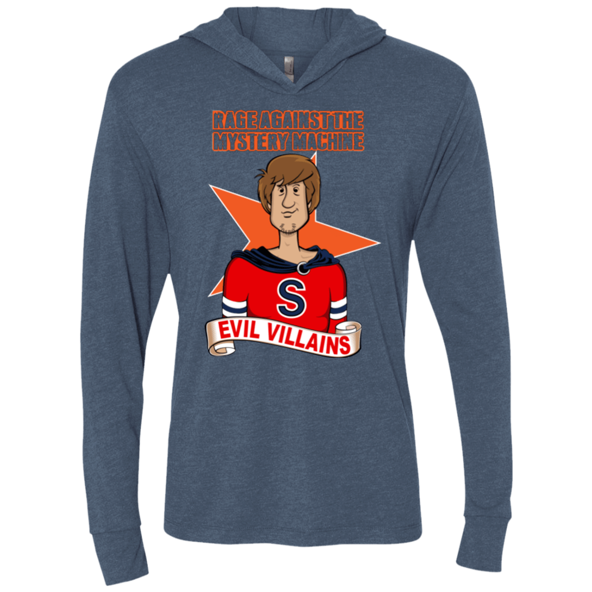 T-Shirts Indigo / X-Small Those Metal-ing Kids Triblend Long Sleeve Hoodie Tee