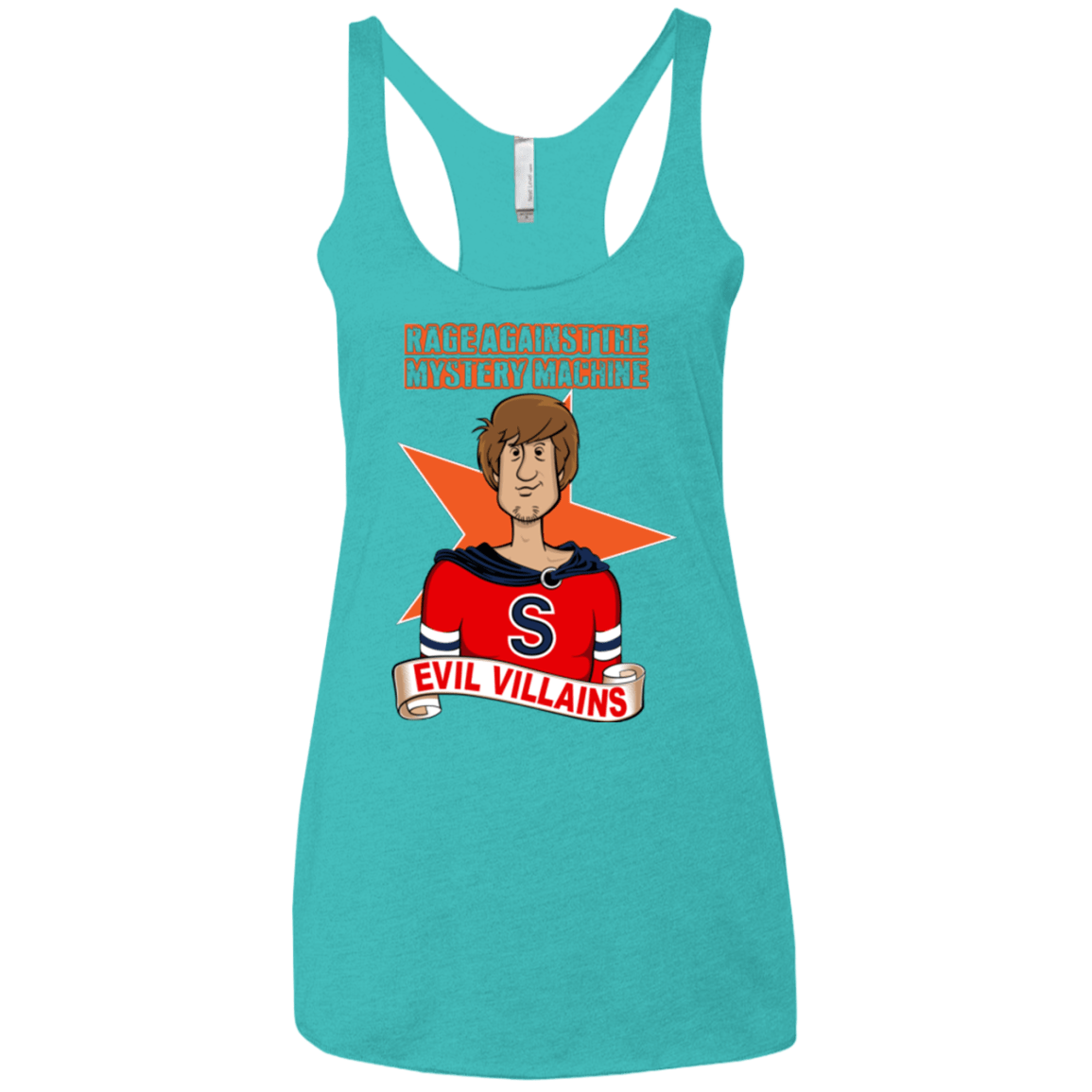 T-Shirts Tahiti Blue / X-Small Those Metal-ing Kids Women's Triblend Racerback Tank