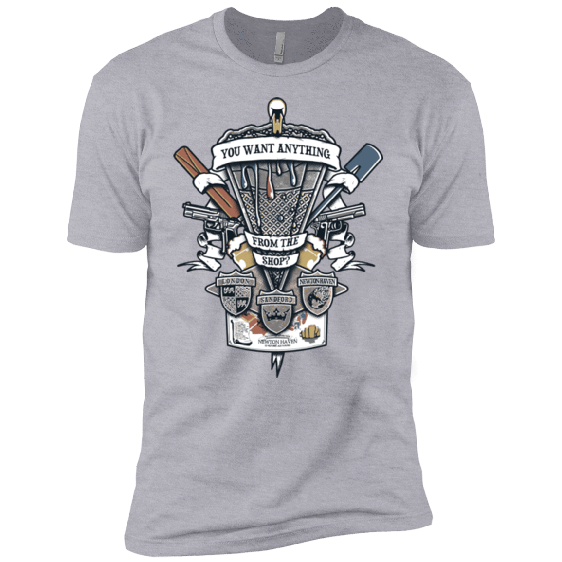 T-Shirts Heather Grey / YXS Three Cornetto's Crest Boys Premium T-Shirt