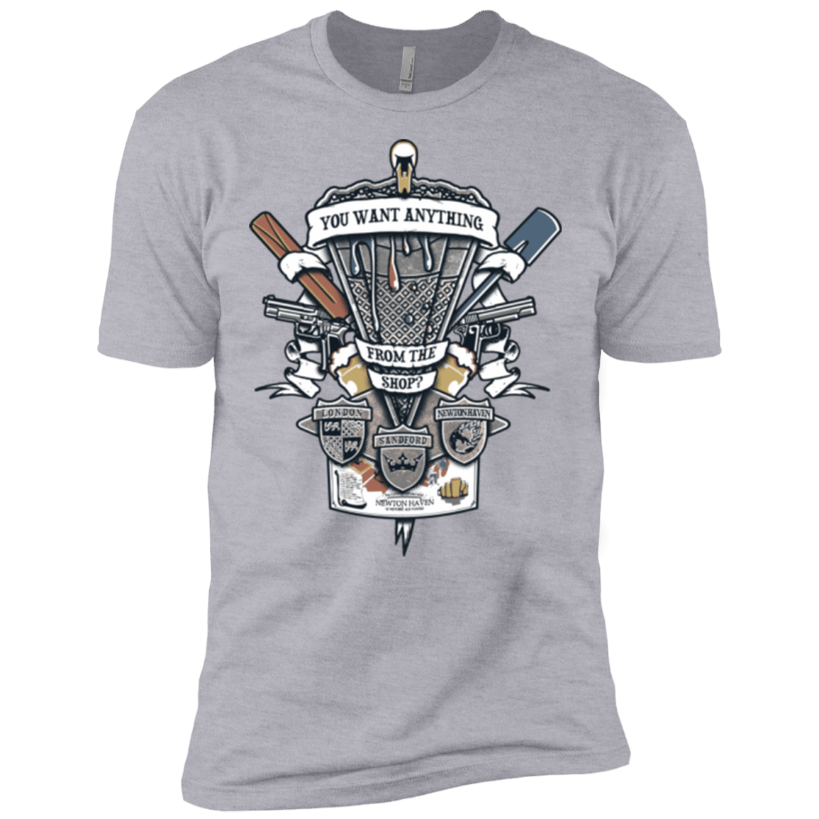 T-Shirts Heather Grey / X-Small Three Cornetto's Crest Men's Premium T-Shirt